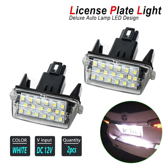 2x LED License Plate Light Bulb 6000K Super Bright For 2012-2017 for Toyota for Camry