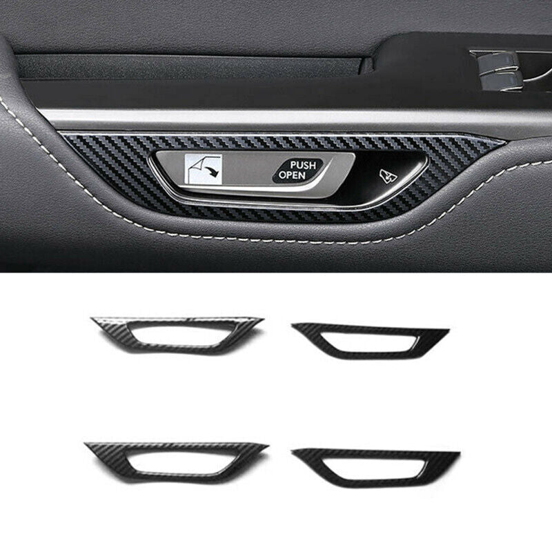 Carbon Fiber Inner Door Handle Frame Cover Trim for Lexus NX250 350 450h 2022-24