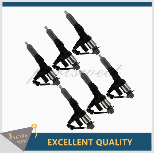 6pcs Diesel Injector for Hino 3.8L 4.7L 5.0L 6.5L 7.7L 23670-E0010 095000-6593