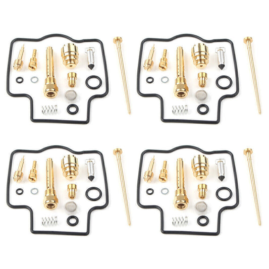 4 Sets Carburetor Carb Rebuild Repair Kits Set for Kawasaki ZZR400 1990 - 2006