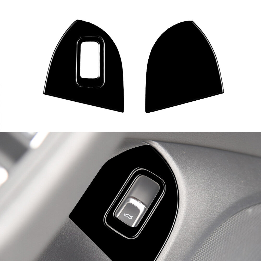 Copilot Side Door Storage Trim Cover Decor Gloss Black for Audi Q5 2009-2017
