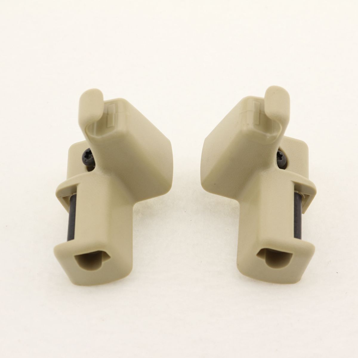 2-Pack Right + Left Beige Sun Visor Clips for Land Rover for Range Rover 03-12