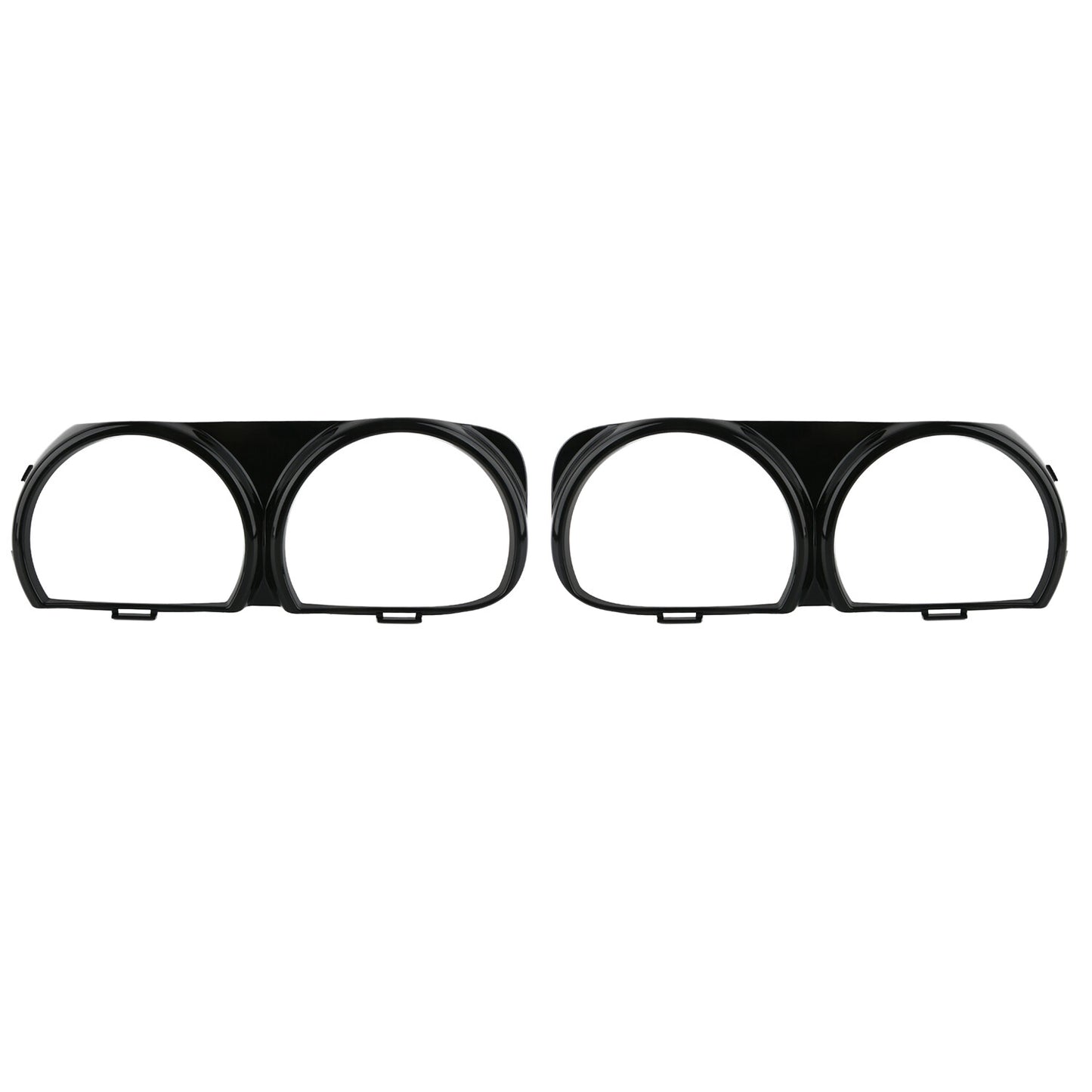 A pair of headlight bezel trims, left + right, applicable to for Dodge for Challenger 2015 - 2019