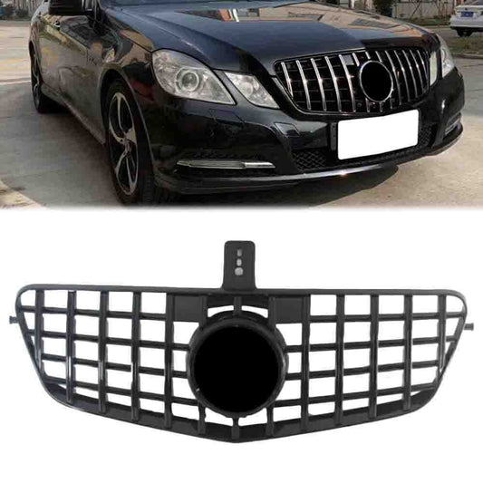 Front Grille GTR Style Gloss Black Fit for Mercedes-Benz GT Look E-Class W212 10-13
