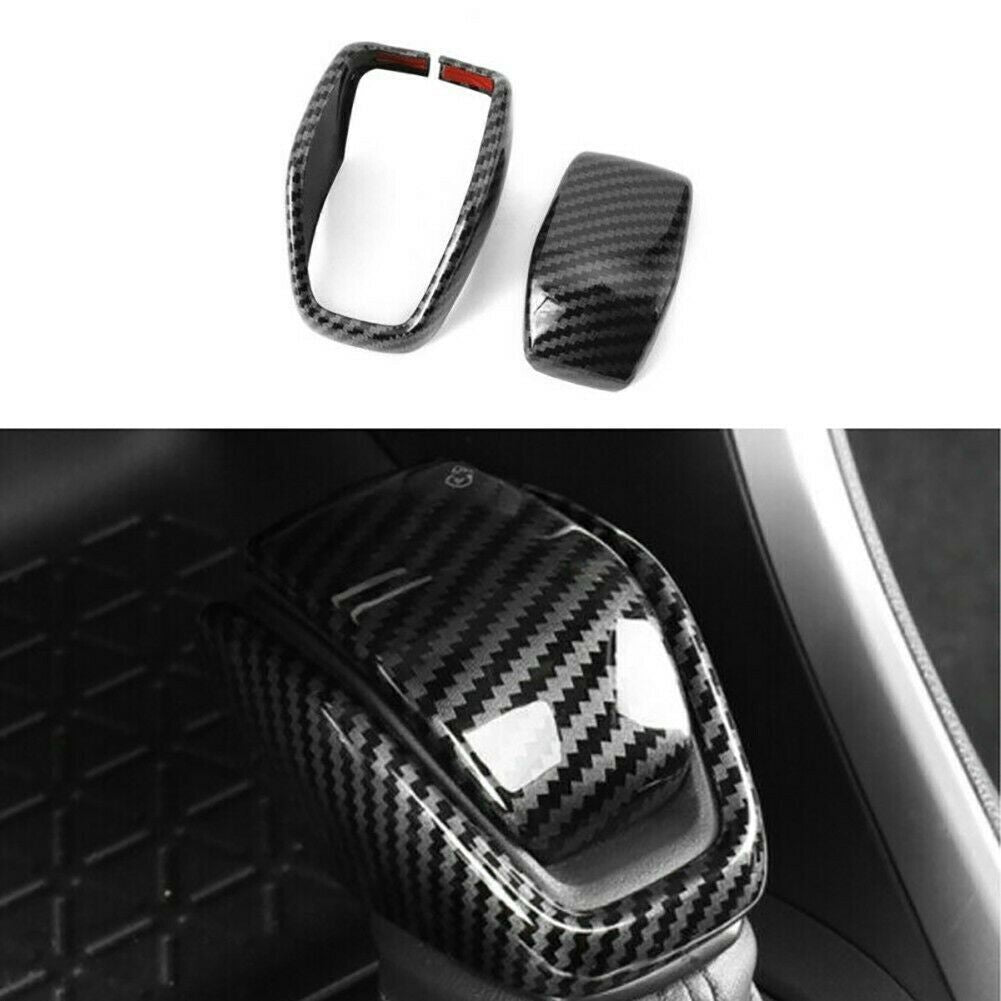 for Toyota RAV4 2019-2024 ABS Carbon Fiber Inner Gear Shift Knob Head Cover Trim