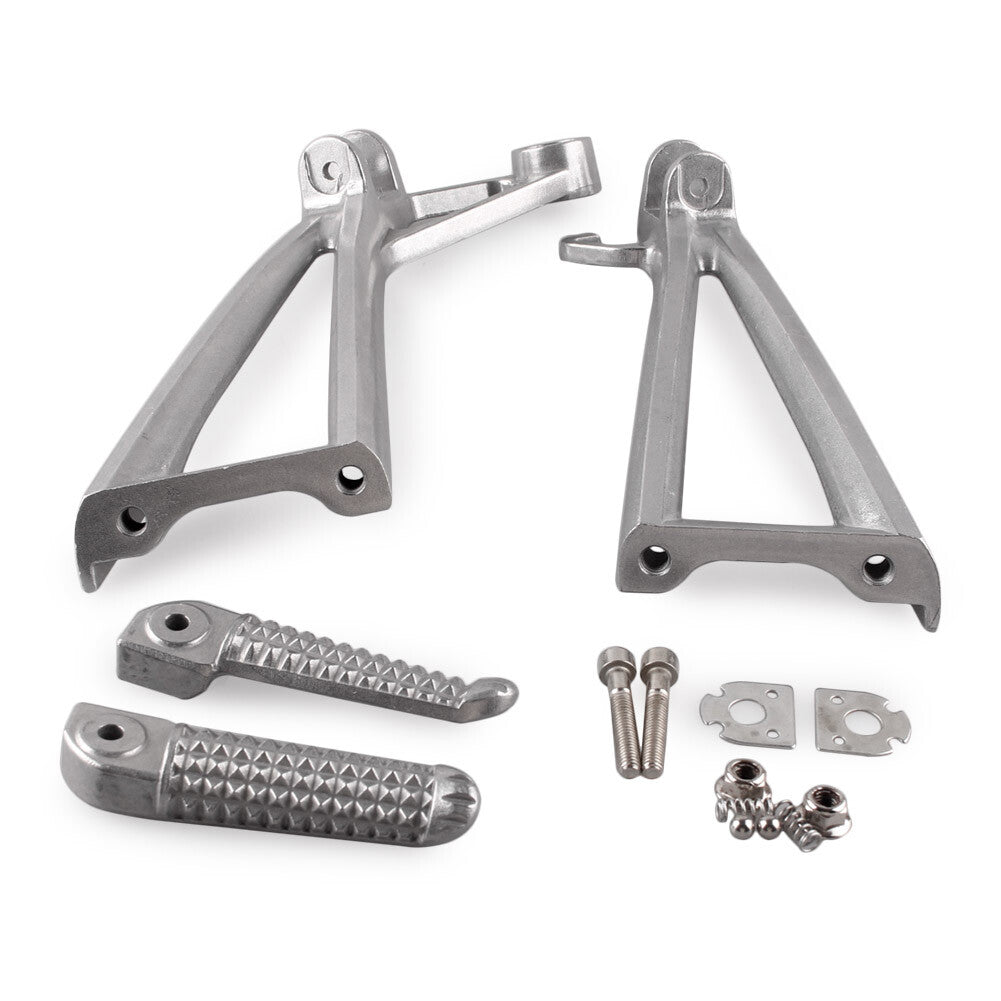 Set Rear Passenger Footrest Foot Peg Bracket for Yamaha YZF R6 2003-05 R6S 03-08