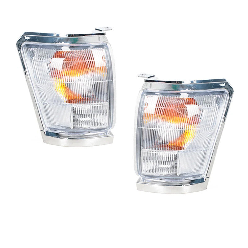 1 Pair Wide Corner Light Headlight Plating frame for Toyota Hilux 1997-2001