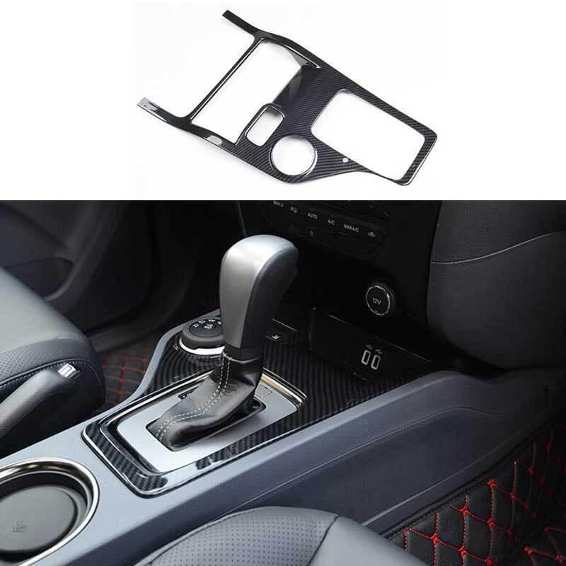 Carbon Fiber Middle Console Gear Shift Panel Trim 1PCS for Ford Ranger 2015-2022