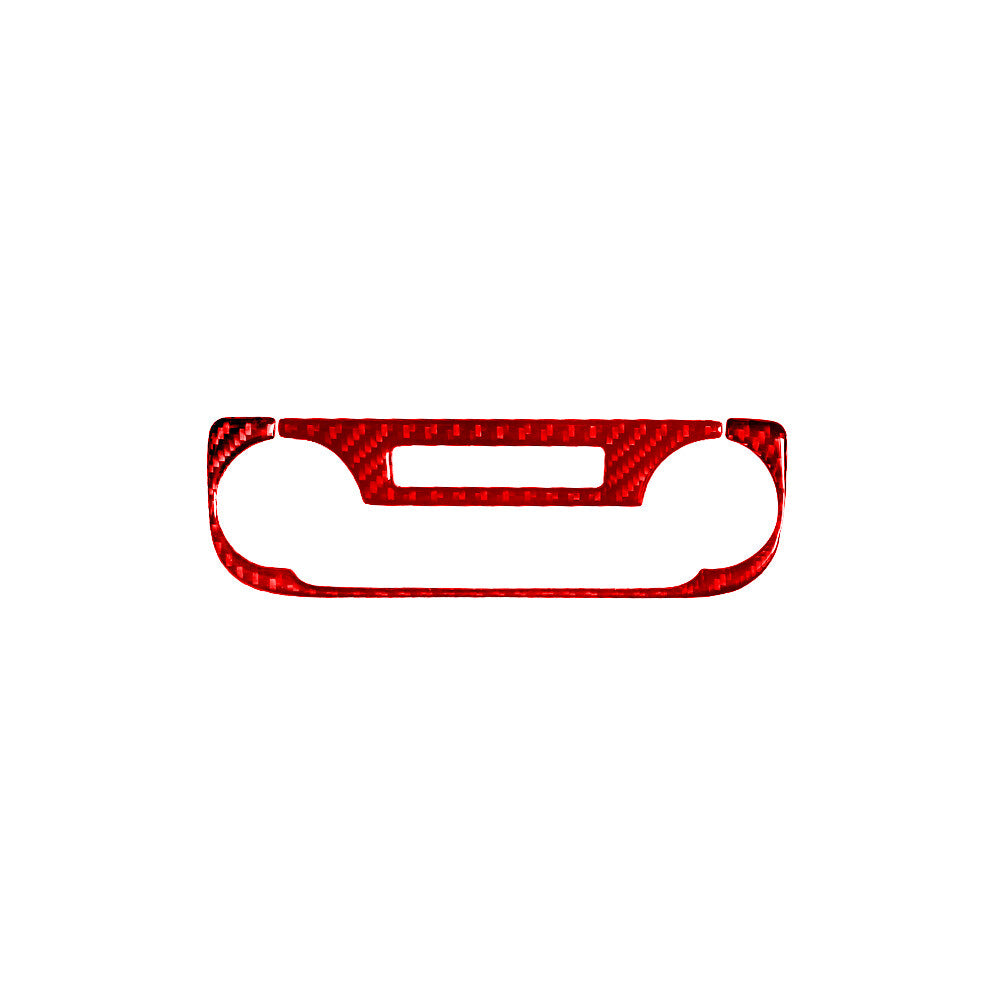Red Carbon Fiber Climate Control Cover Trim for Mitsubishi Outlander 2014-2016