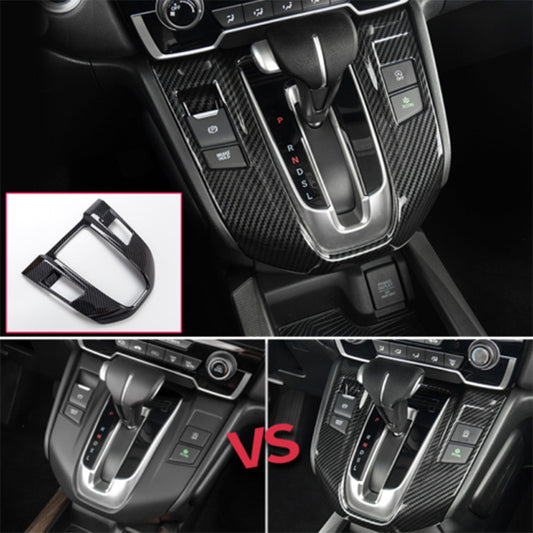 for Honda CR-V 2017-2022 Carbon Fiber Inner Console Gear Shift Panel Cover Trim