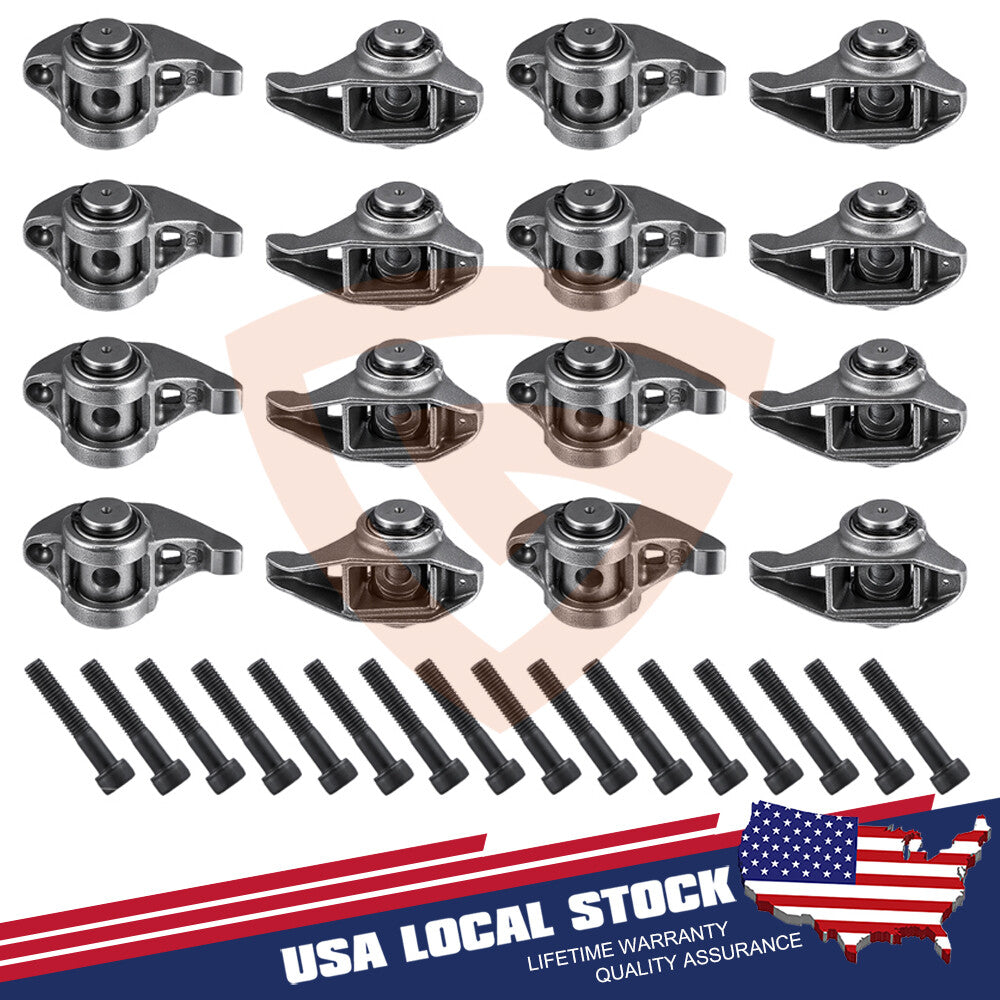 Roller Rocker Arms w/Bolts Set for Chevrolet for GMC LS LS1 4.8L 5.3L 5.7L 6.0L 6.2L