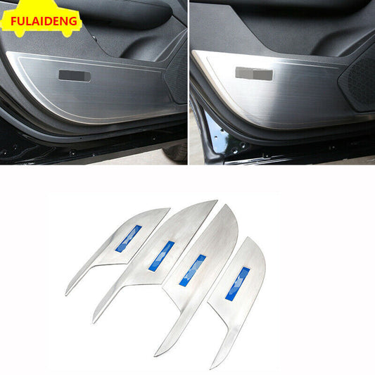 for Cadillac XT5 2016-2021 Silver Titanium Door Anti-Kick Pad Protective Cover