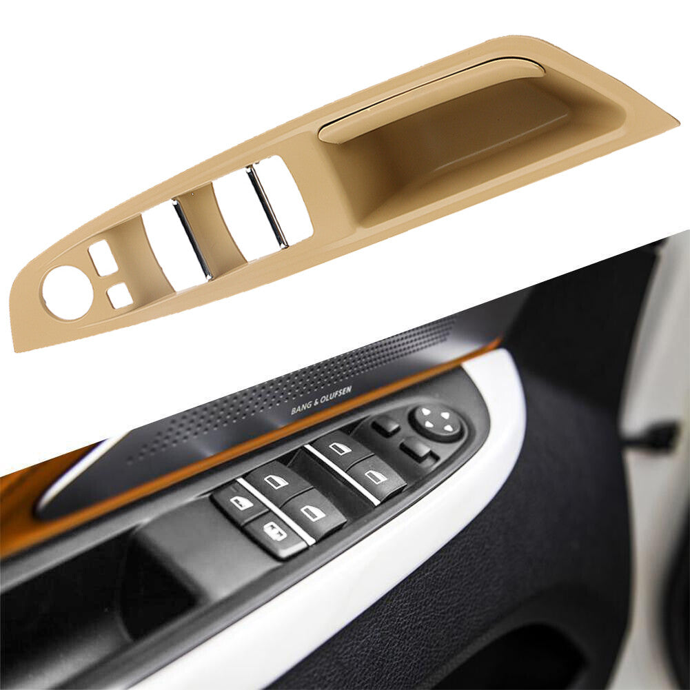 White trim border for the main door and window control panel on for BMW F10