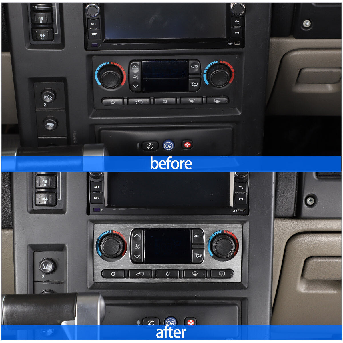 Sleek black exterior door handle cover trim for Mercedes-Benz G-Class W463 G350 2019-2021
