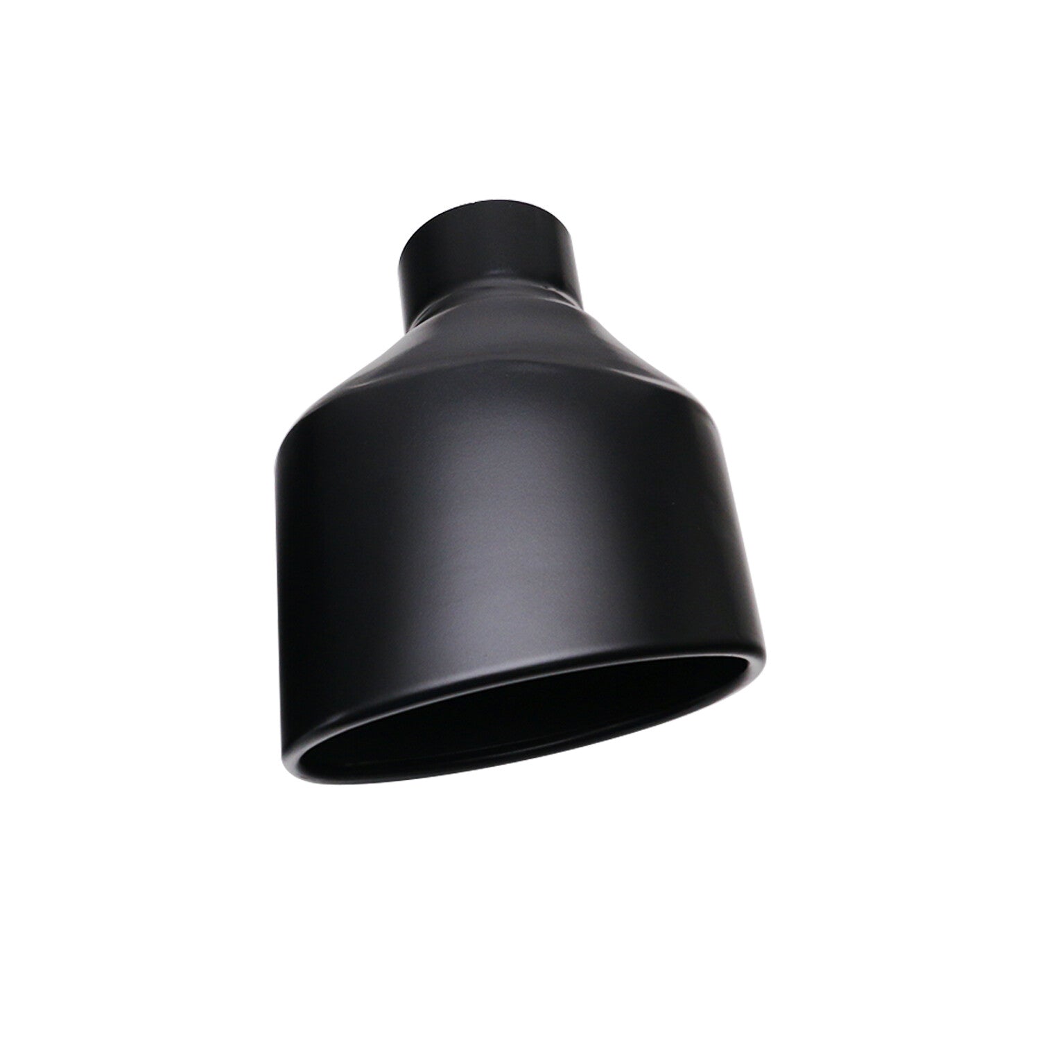 2.5 ID Matte Black Exhaust Tips Stainless Slant 6 ID Oval for Universal Car