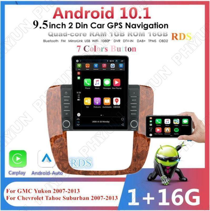 GPS Stereo Nav For 2007-13 for Chevy Suburban/Tahoe for GMC for Yukon Android10.1 9.5 Radio