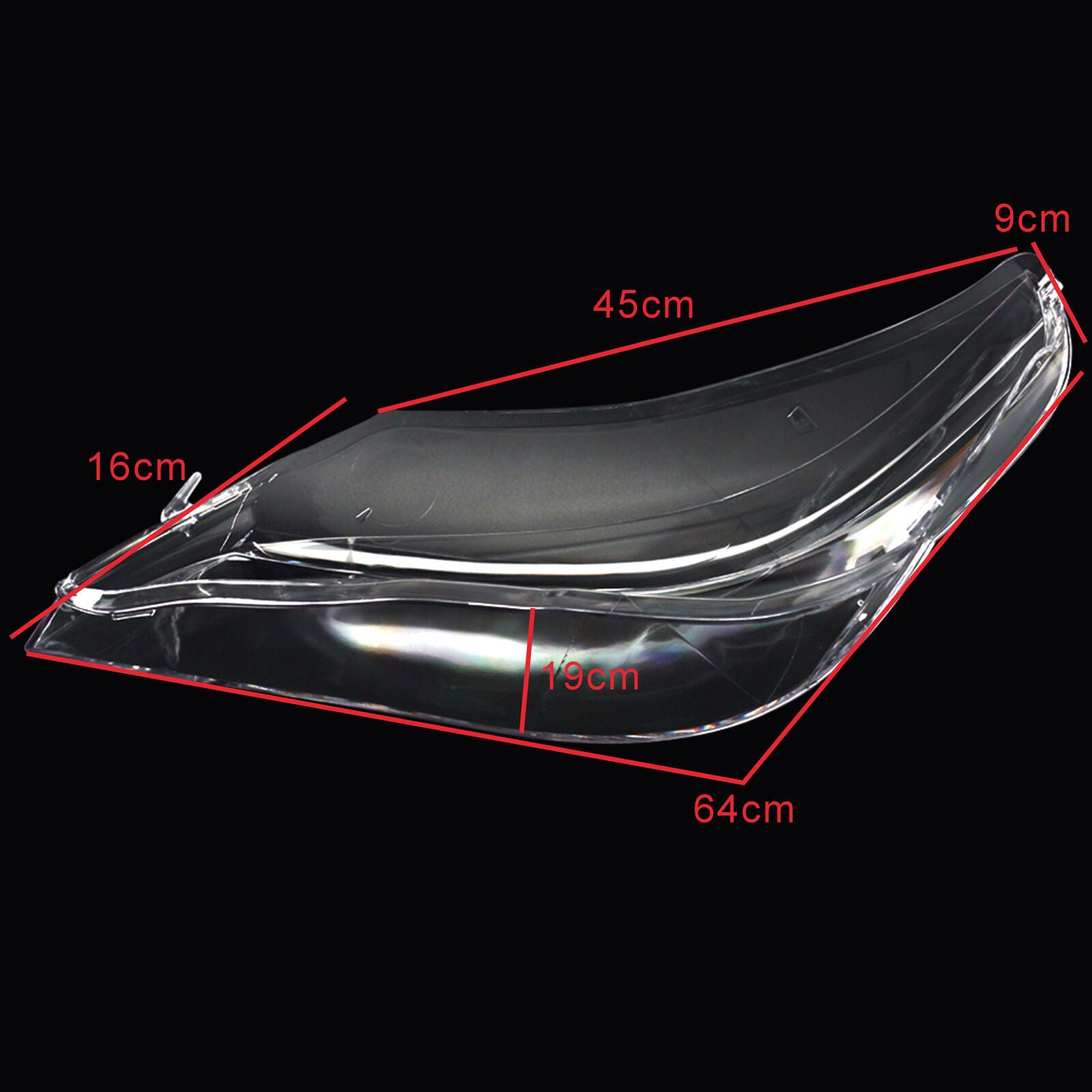2¡Á F¨¹r for BMW 5er 525i 530i E60 03-10 Scheinwerferglas Linse Abdeckung Links+Rechts