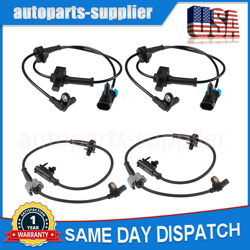 Four front and rear ABS wheel speed sensors for Chevrolet Avalanche for GMC for Yukon for Cadillac .
