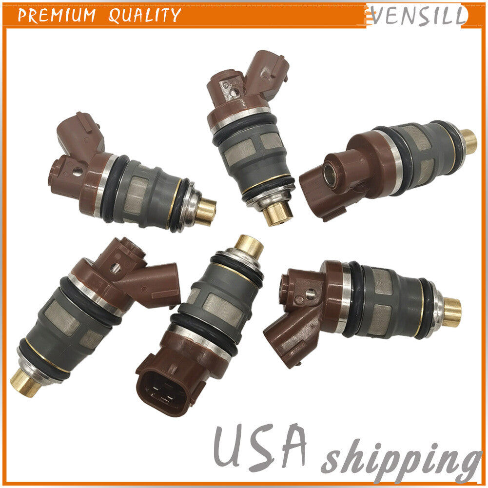 6X Fuel Injector 800cc 1001-87092 for Toyota MR2 Celica Supra Turbo Aristo Mark