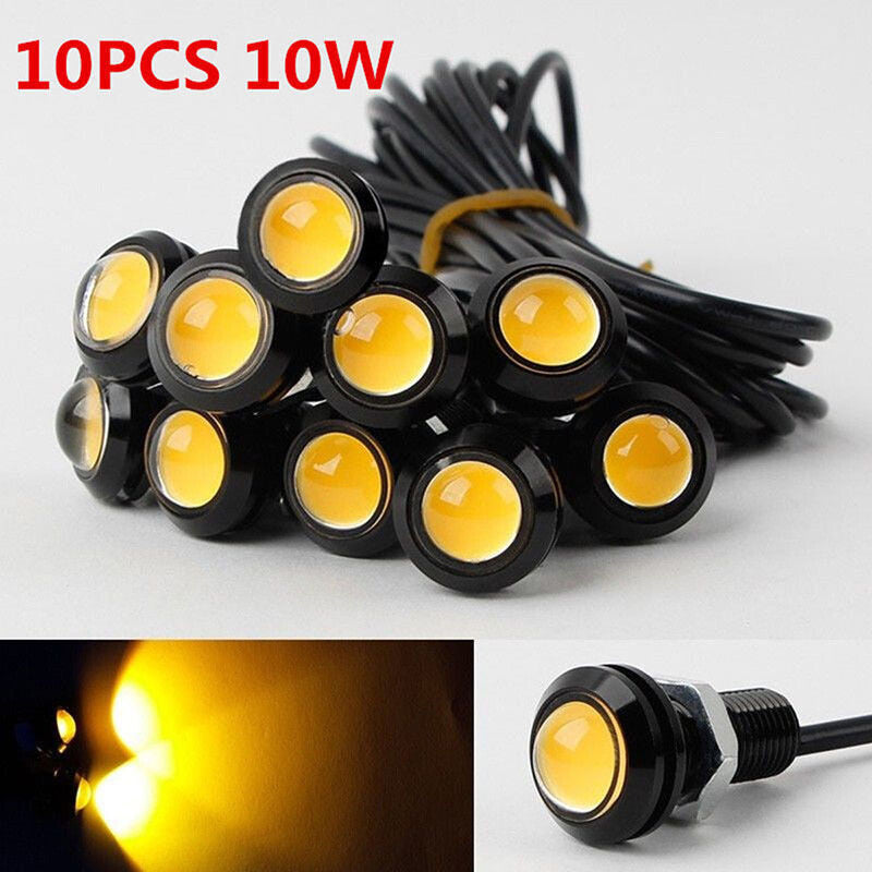 10X 9W LED 18MM for Eagle Eye Car Motor Daytime Running DRL Tail Backup Lights Bulb