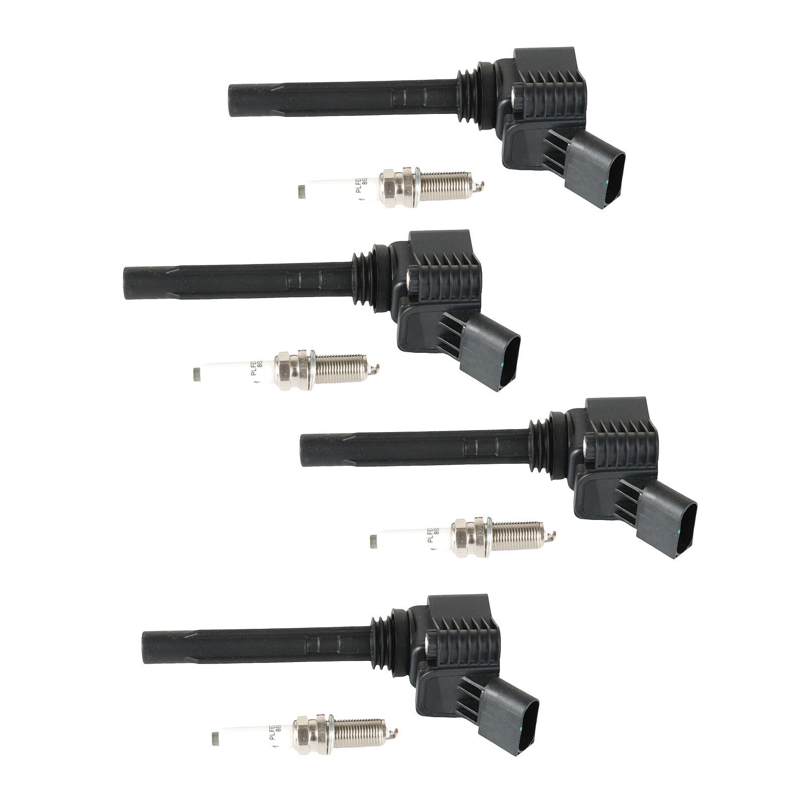 4Pcs Ignition Coils + Iridium Spark Plug for Audi A3 Q5 Q7 S3 for Volkswagen for Jetta