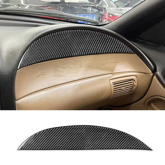 Carbon Fiber Interior Dashboard for Co -pilot Panel Cover for Ford for Mustang 1996-2003