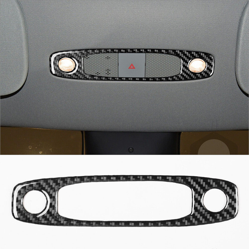 Carbon Fiber Dashboard Headlight Switch Cover Trim for Tesla Model 3/Y 2017-2022