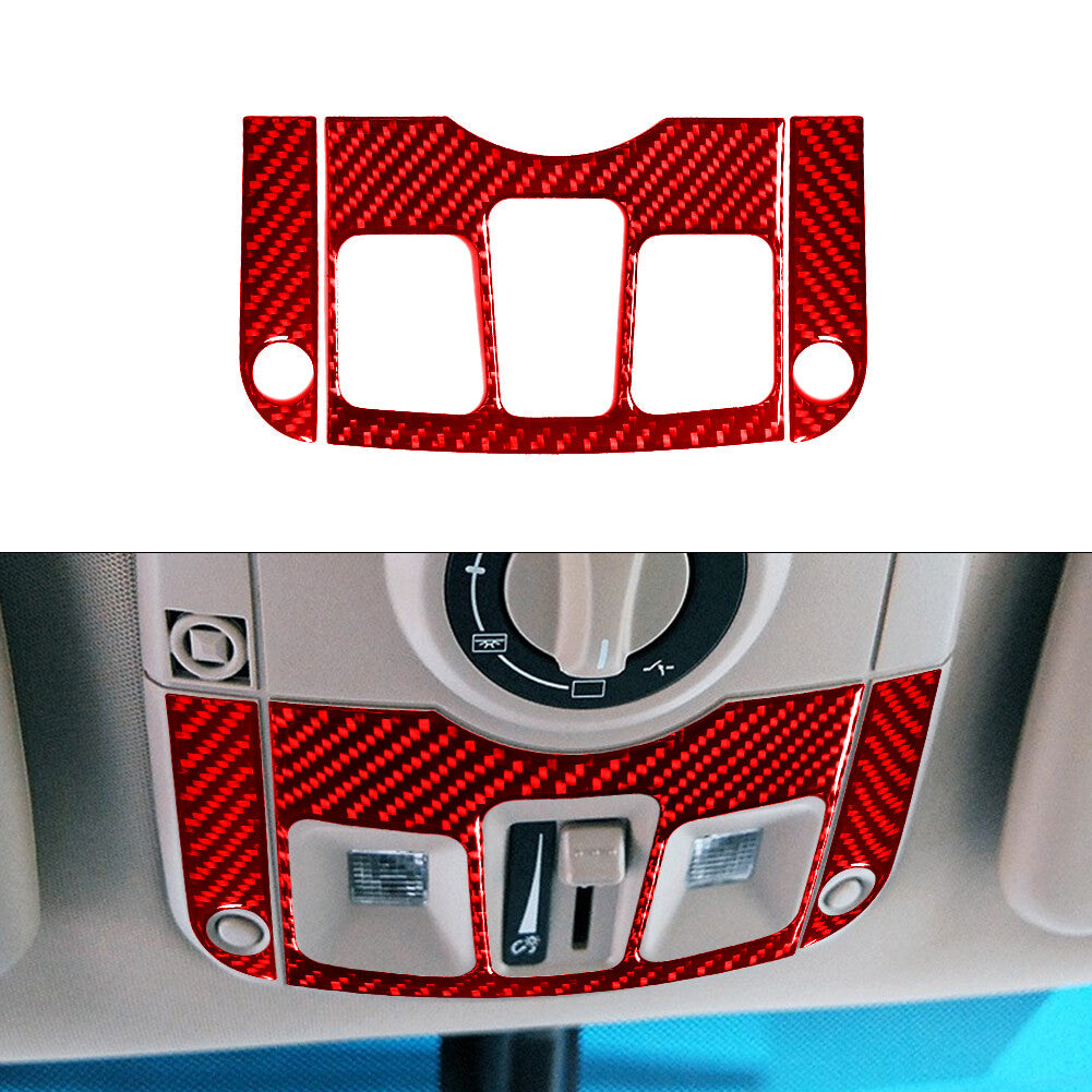 44x Red Carbon Fiber Interior Full Set Cover Trim Kit for Cadillac CTS 2003-2007