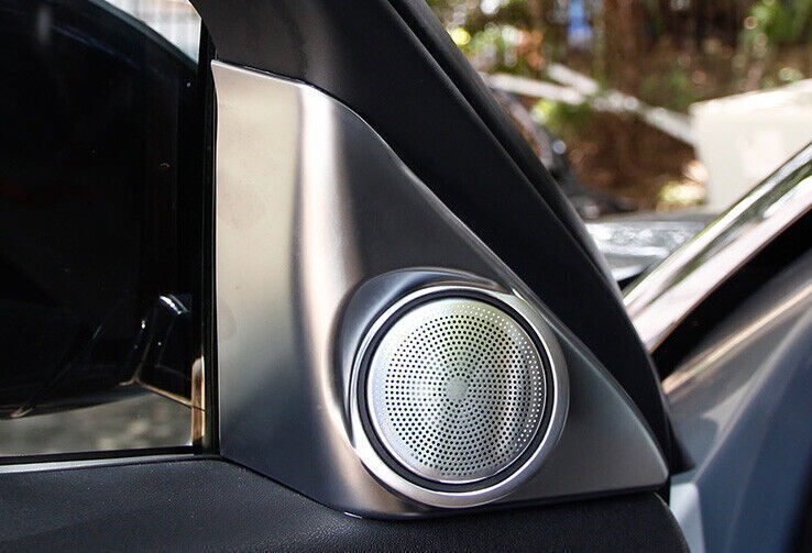 for Range Rover Evoque 2020-2025 Matte Silver A Pillar Horn Frame Cover Trim 2P