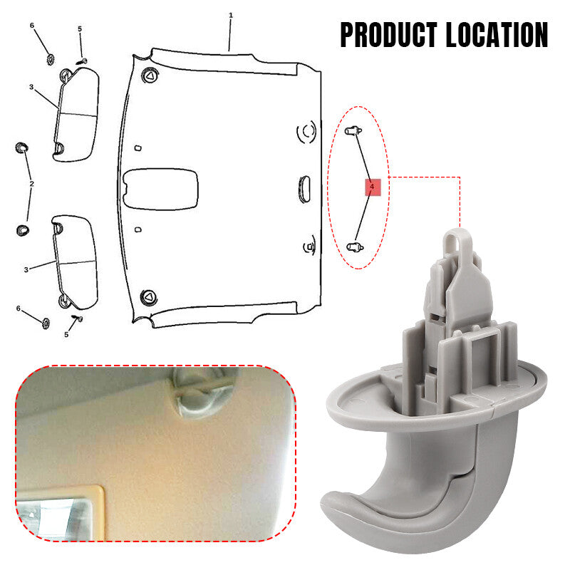 5HT25TL2AD Coat Hook Clothes Hanger Fit For 2002-2005 for DODGE for RAM 1500 2500