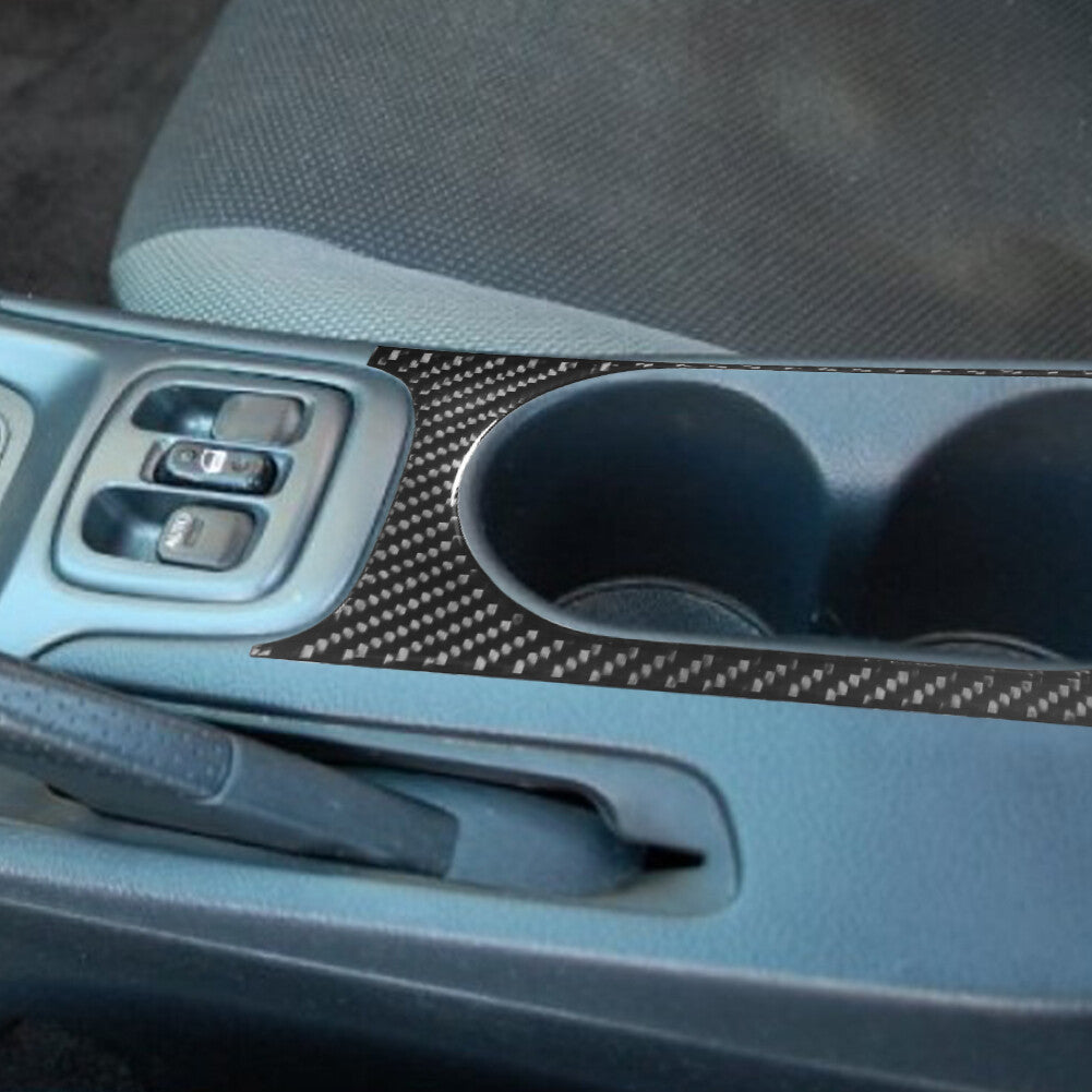 Carbon Fiber Console Water Cup Holder Frame Cover for Toyota Celica 2001-2005