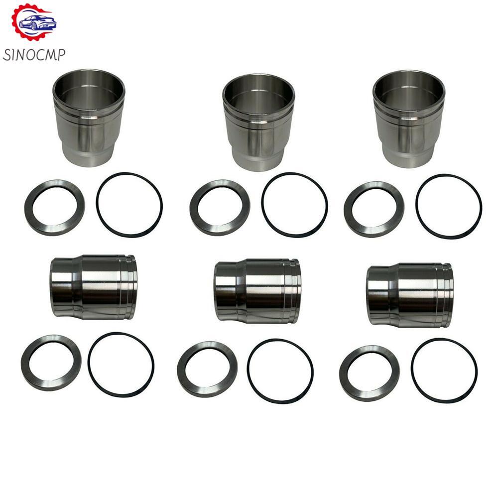 6pcs Injector Sleeve Kit Cup Tube W/Seal Fits For 3686961 ISX single Cam
