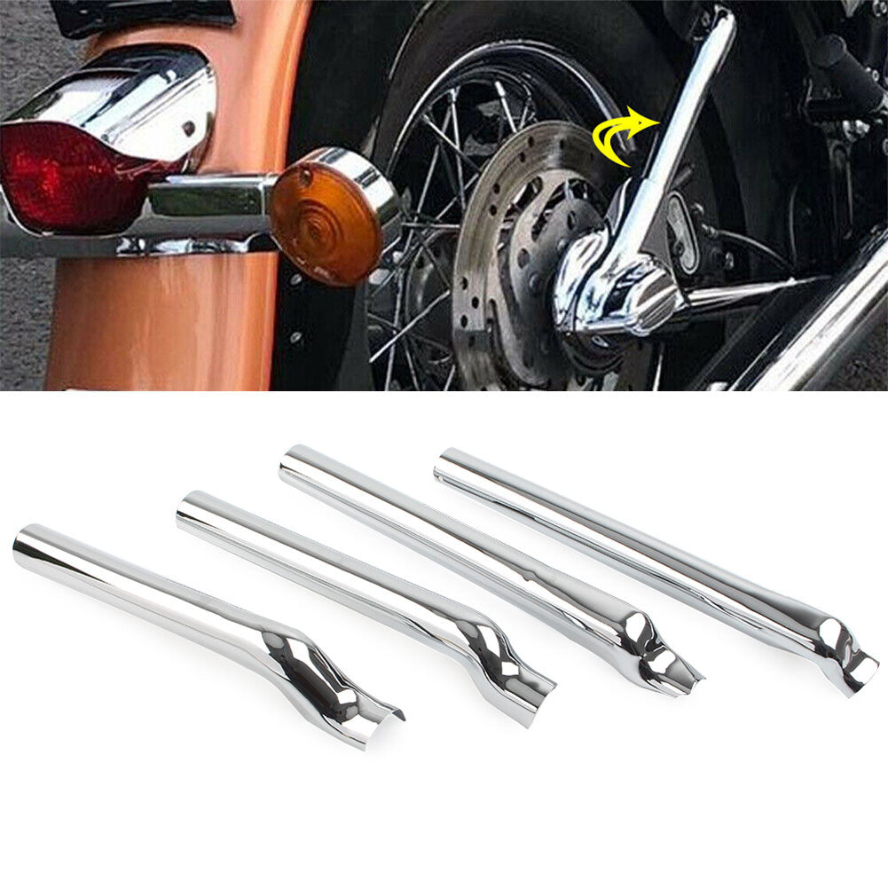 Hintere Schwingenrohrabdeckungen f¨¹r for Harley Heritage Softail Classic FLSTC Chrom