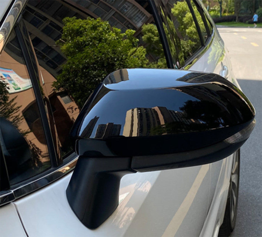 Glossy black Side Door Rearview Mirror Cover Overlay Trim for Corolla 2019-2023