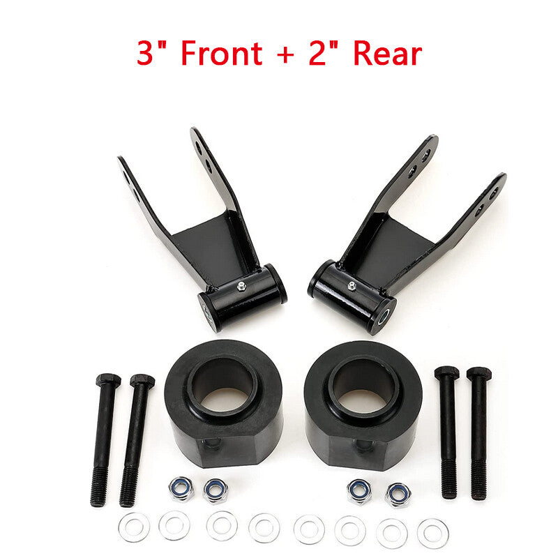 3-inch front spring spacer and 2-inch rear shackle lift kit for 1984-2001 for Jeep Cherokee XJ