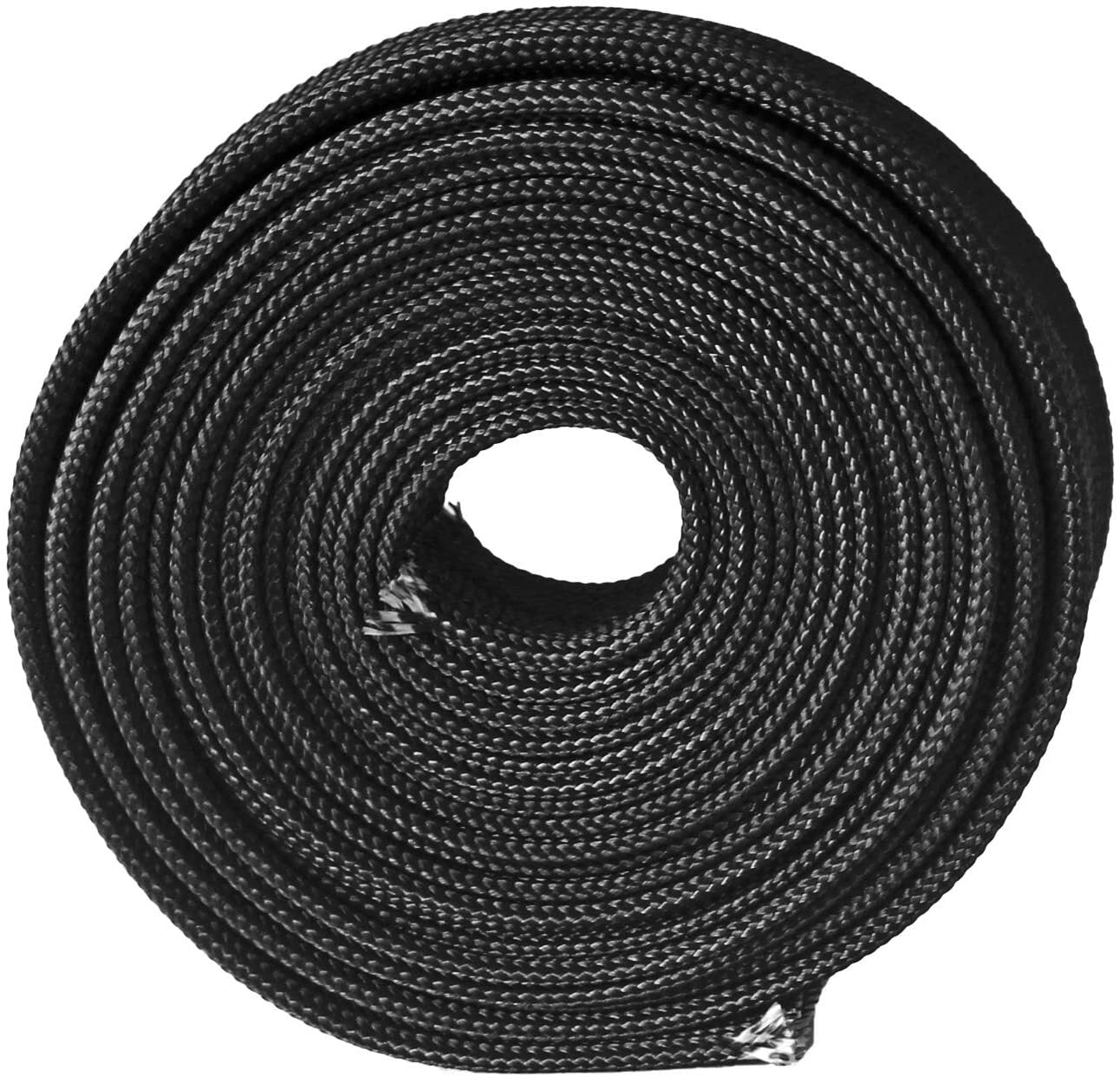 Heated fiberglass sheath adjustable hose hot spark plug wire 10 ft - 13 mm 1/2