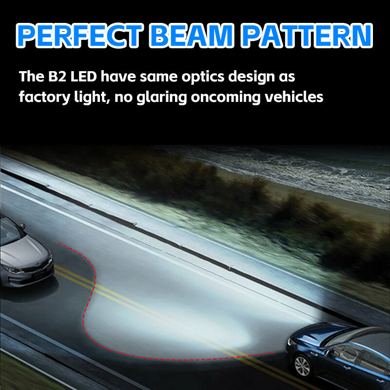 2X D2S D2R LED Headlight Bulb Replace HID Xenon White 6000K Conversion Kit IP65