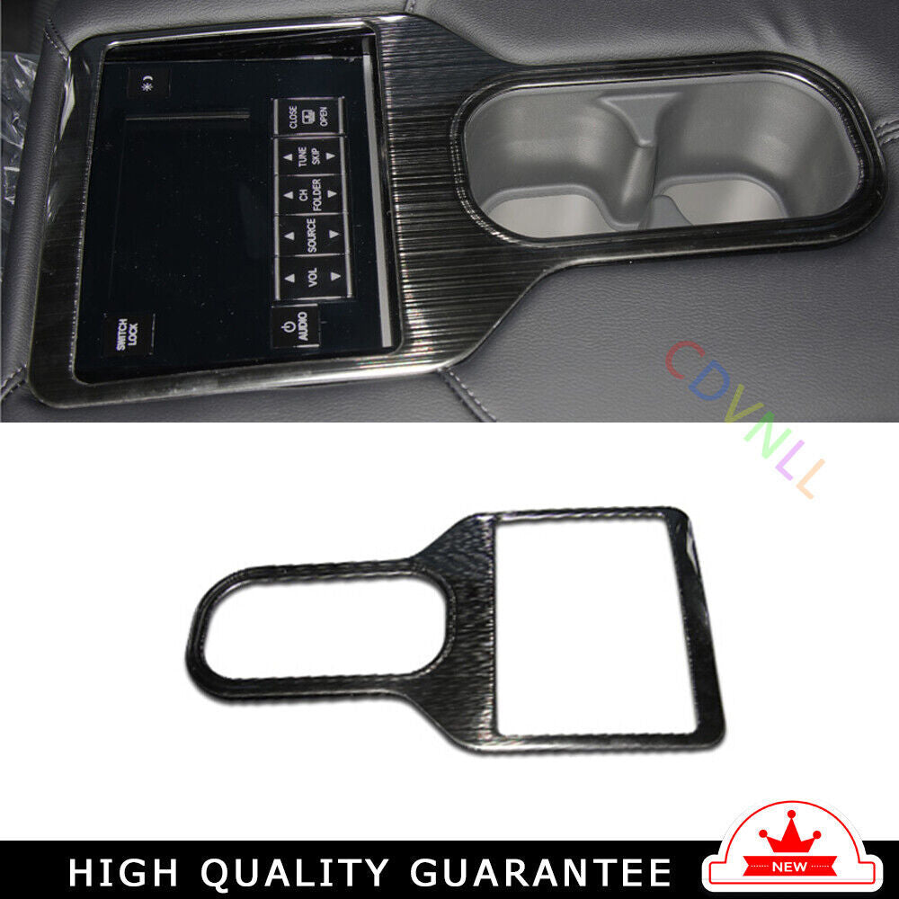 Rear Armrest Cup Holder Panel Trim for Honda CRV CR-V 2017-2022 Black Titanium