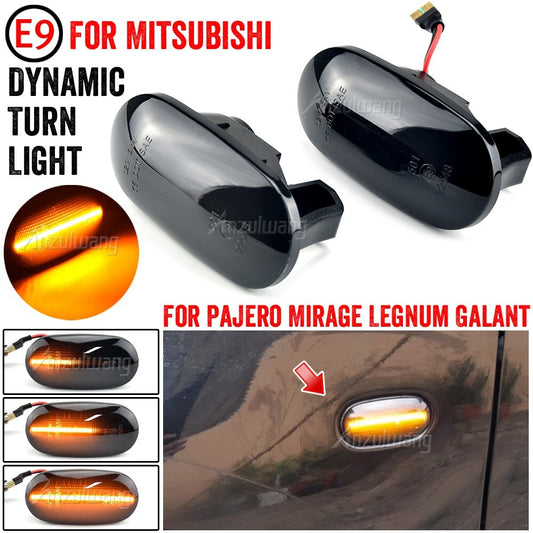 Dynamic Side Marker Turn Light for Mitsubishi Pajero Sport Mirage Legnum Galant