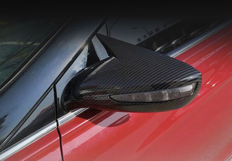 Exterior Ox Horn Rear View Side Mirror Cover Trims for Hyundai Sonata 2011-2014