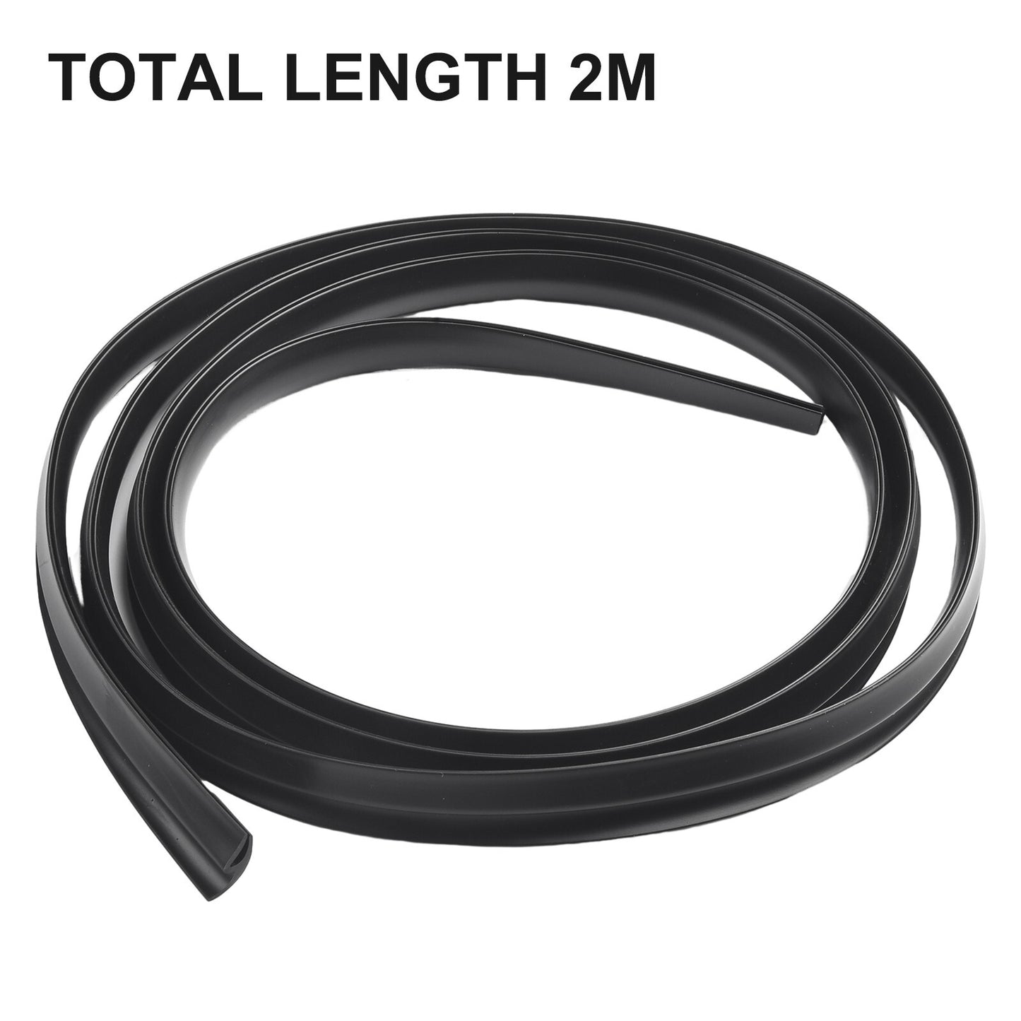 2m Seal Strip Trim Edge For Car Front Windshield Sunroof Weatherstrip Rubber 1pc
