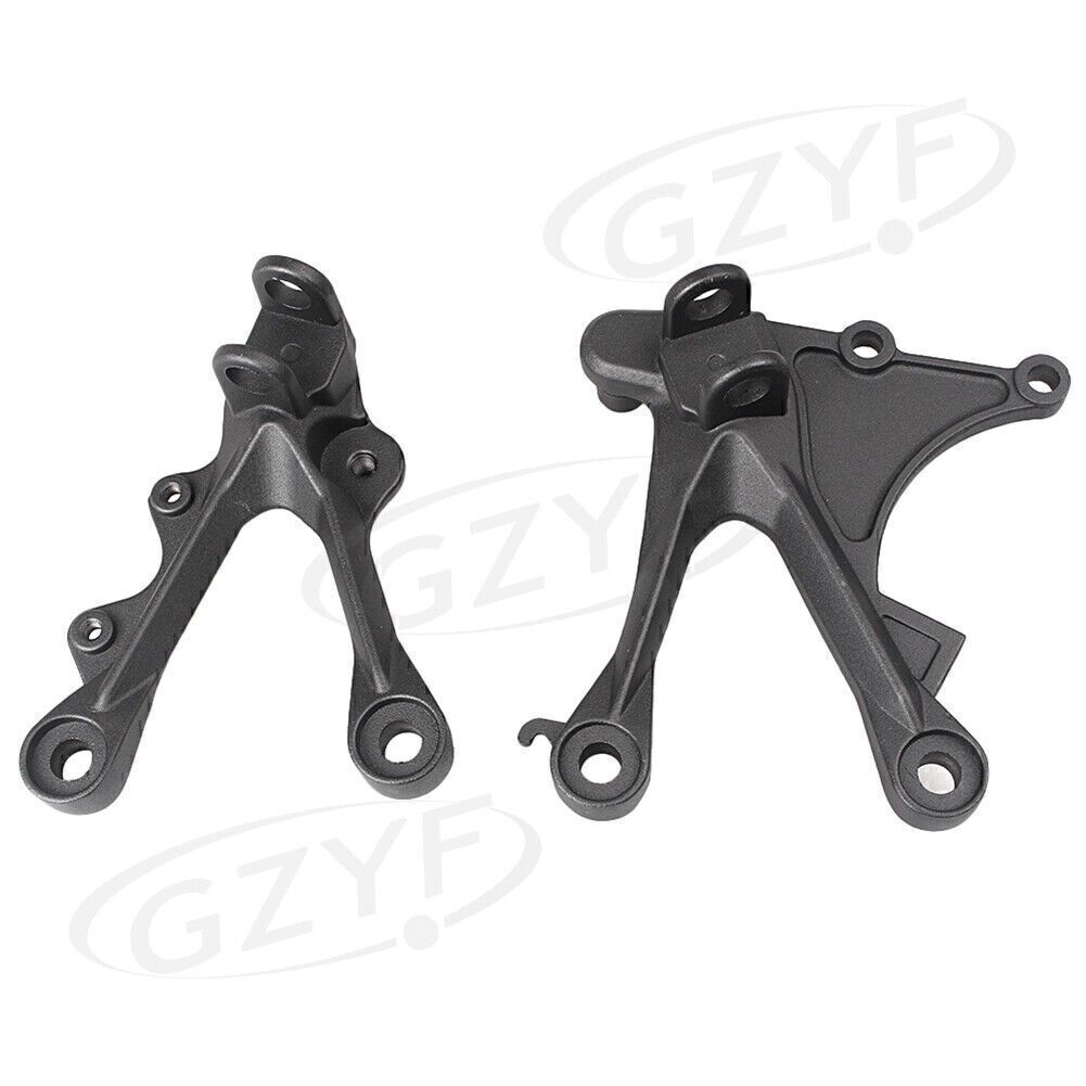 Front Footpegs Footrests Bracket Kit Fit for Kawasaki ZX6R 05-08 Driver Rider