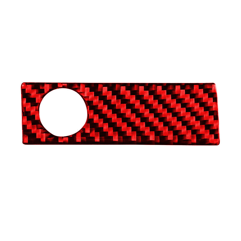 Red Carbon Fiber Copilot Storage Box Handle Trim for Mazda MX-5 Miata 2009-2015