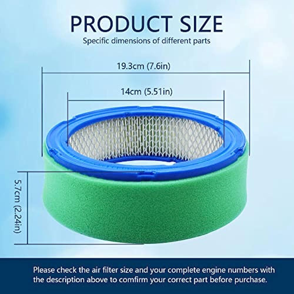 394018Air Filter For Briggs  Stratton 5050B 4135 421400 402400 Vanguard V-Twin