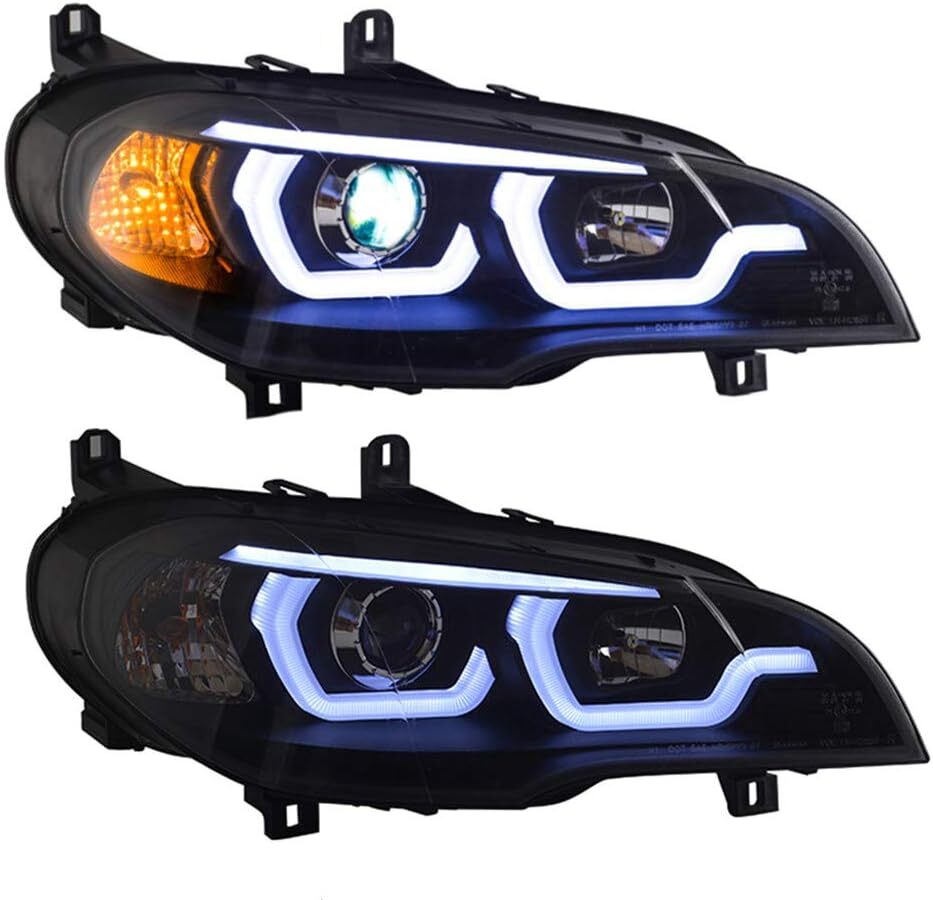 HID Projector LED DRL Headlight Assembly for BMW X5 E70 2007-13 Replace For