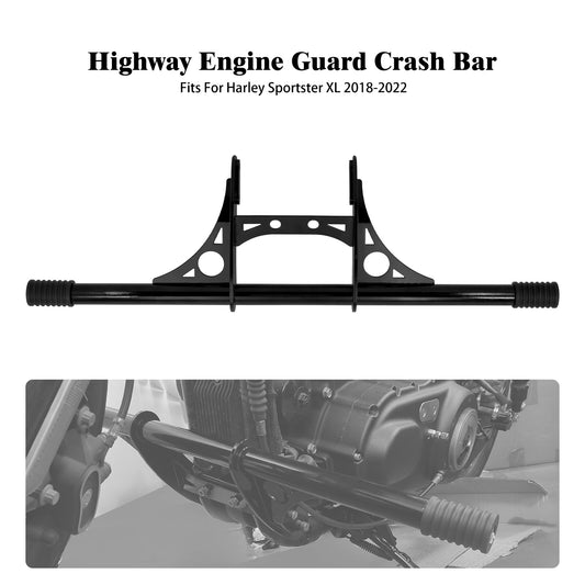 Engine Guard Highway Crash Bar with Peg Fit for Harley Sportster XL 883 1200