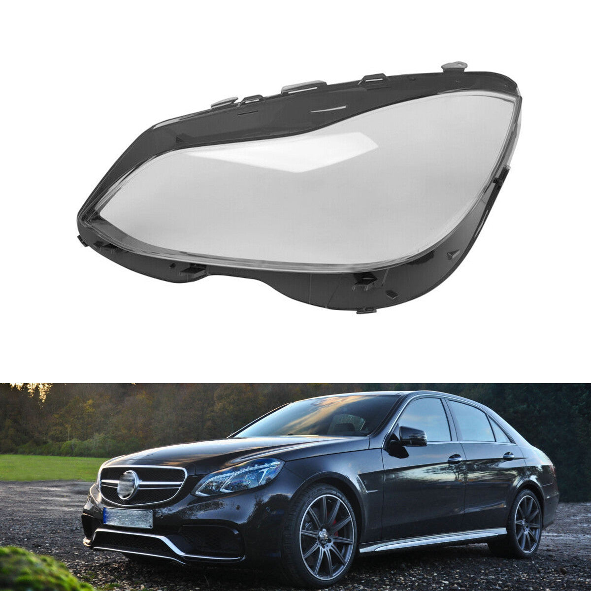 2014-2015 for Mercedes-Benz E-Class W212 Left Headlight Lens Cover