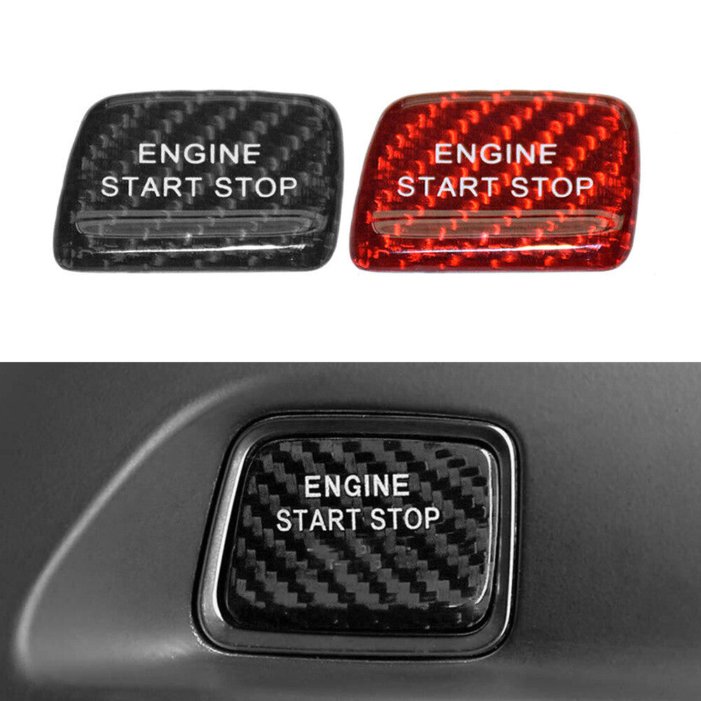 Inner Engine Start Stop Button Cover Stickers for Chevrolet Camaro Carbon Fiber