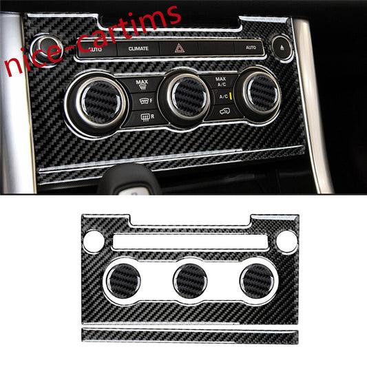 Carbon Fiber Central Air Condition Switch Cover For LR for Range Rover Sport 2014-17