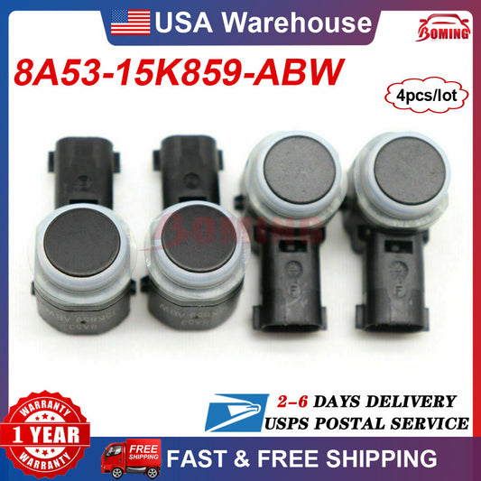 Set of 4pc Bumper Parking PDC Aid Sensor 8A53-15K859-ABW for Ford Explorer Focus